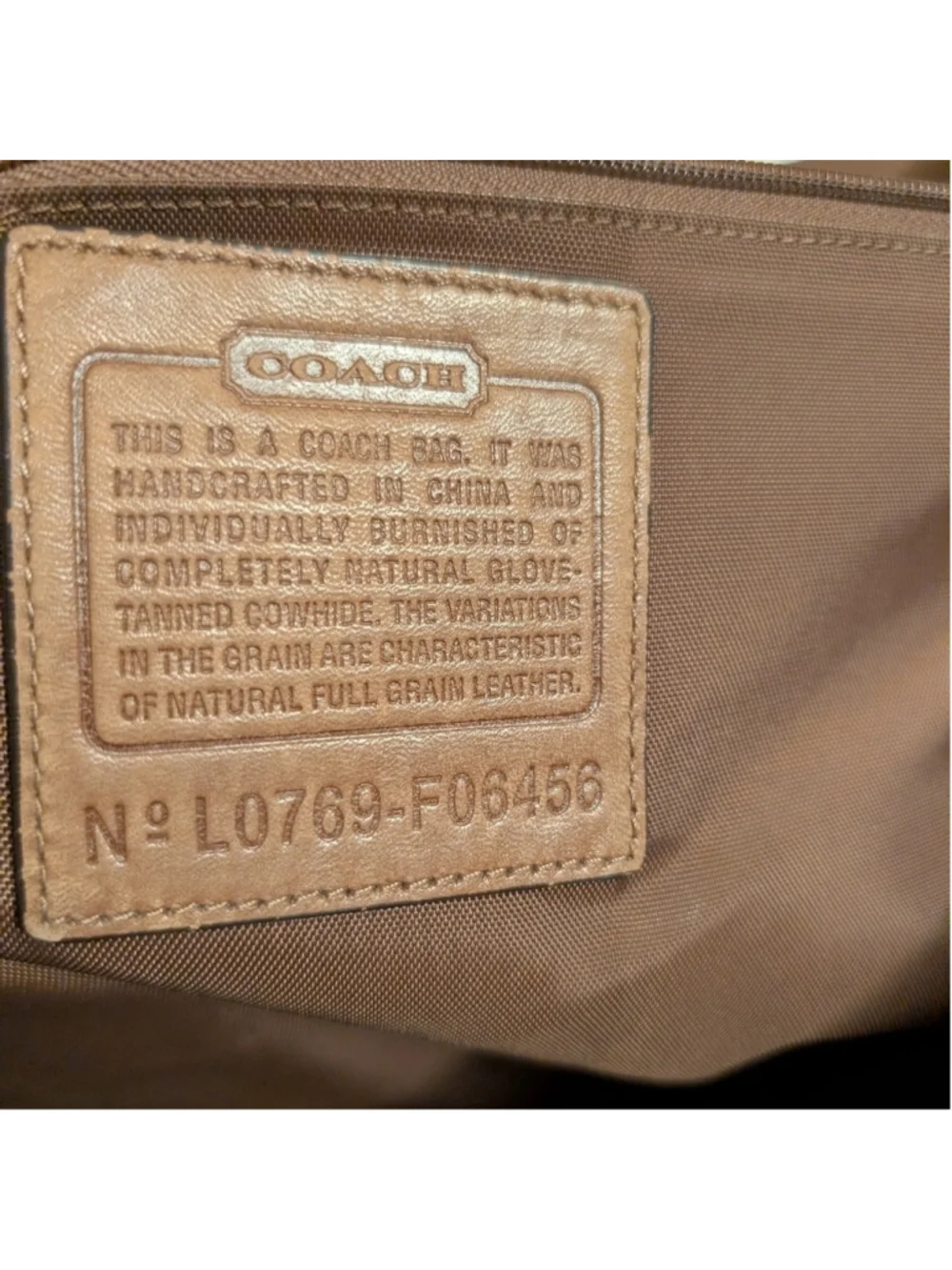 Coach f06456 vintage